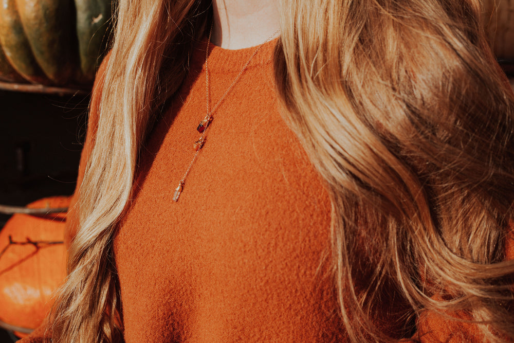 
                  
                    FIRE Element Necklace // Rose Gold, Gold, or Silver - Little Sycamore
                  
                