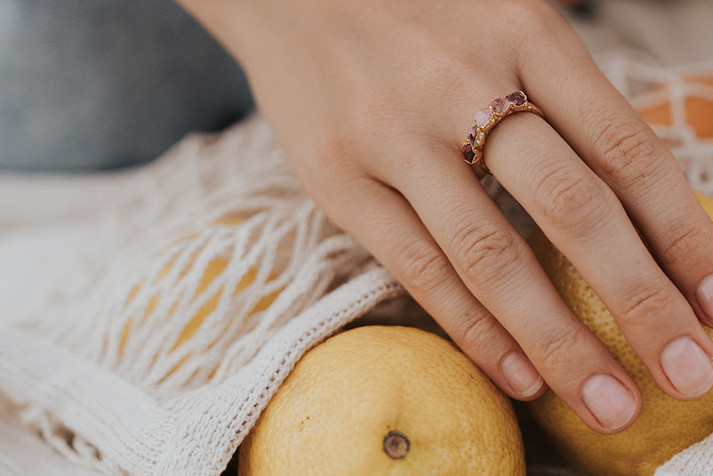 
                  
                    Summer Berry • August Stackable Ring
                  
                