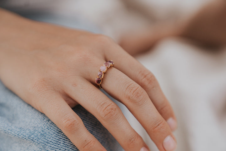 Summer Berry · August Stackable Ring