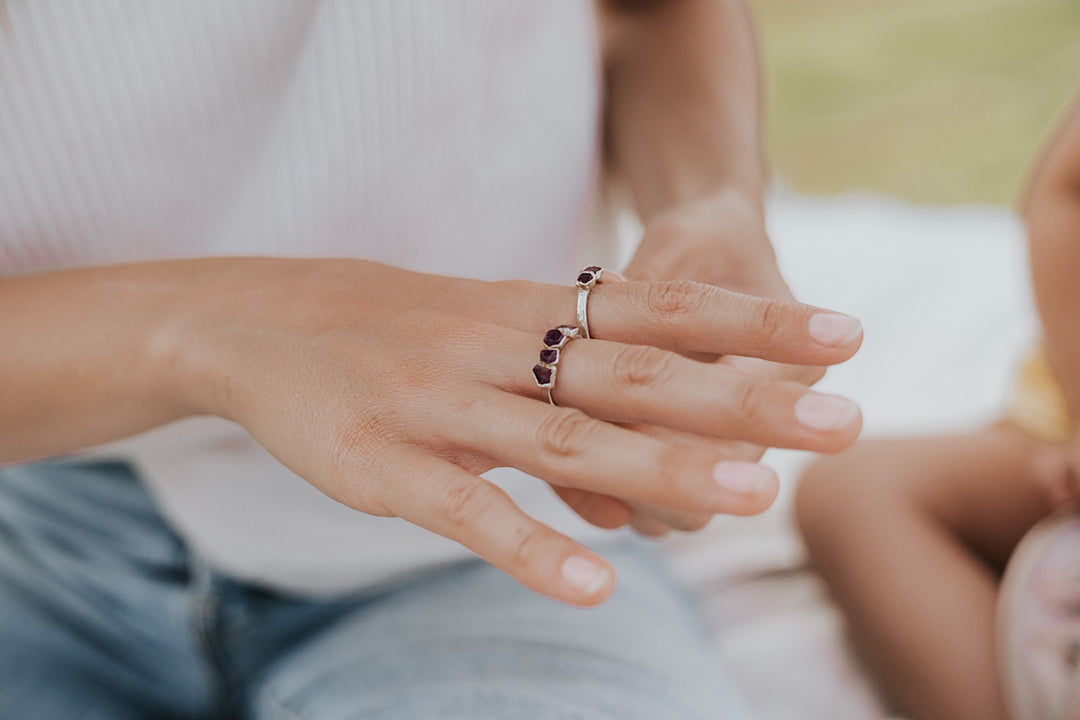 Summer Date · July Stackable Ring