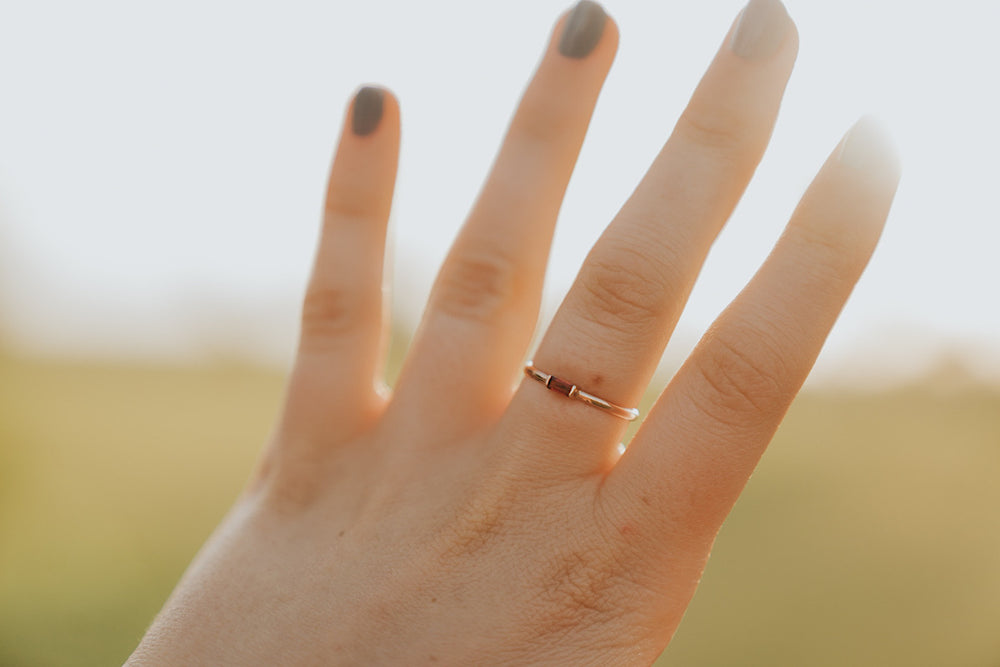 
                  
                    Mini July Stackable Ring
                  
                