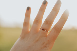 
                  
                    Mini July Stackable Ring
                  
                