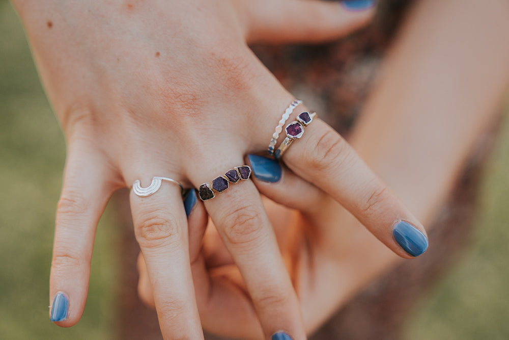 
                  
                    Summer Date • July Stackable Ring
                  
                