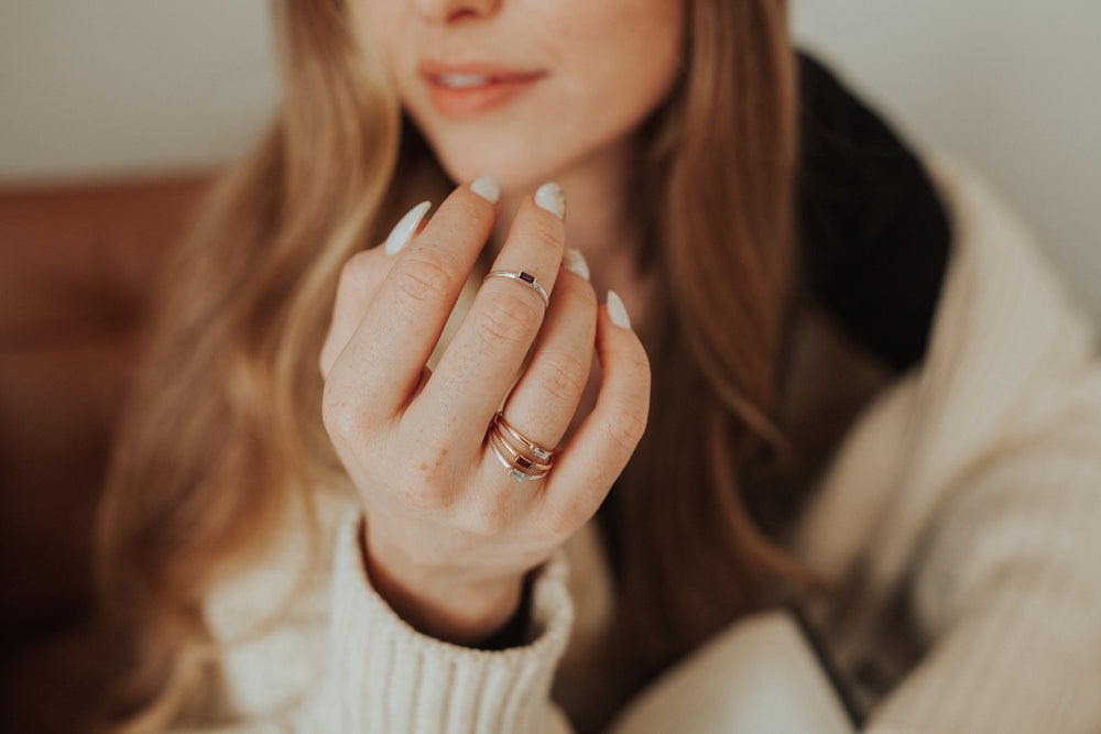 
                  
                    Mini December Stackable Ring
                  
                