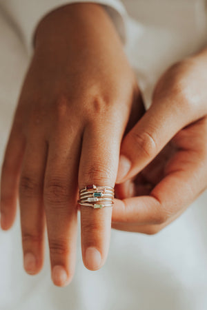 
                  
                    Mini October Stackable Ring
                  
                