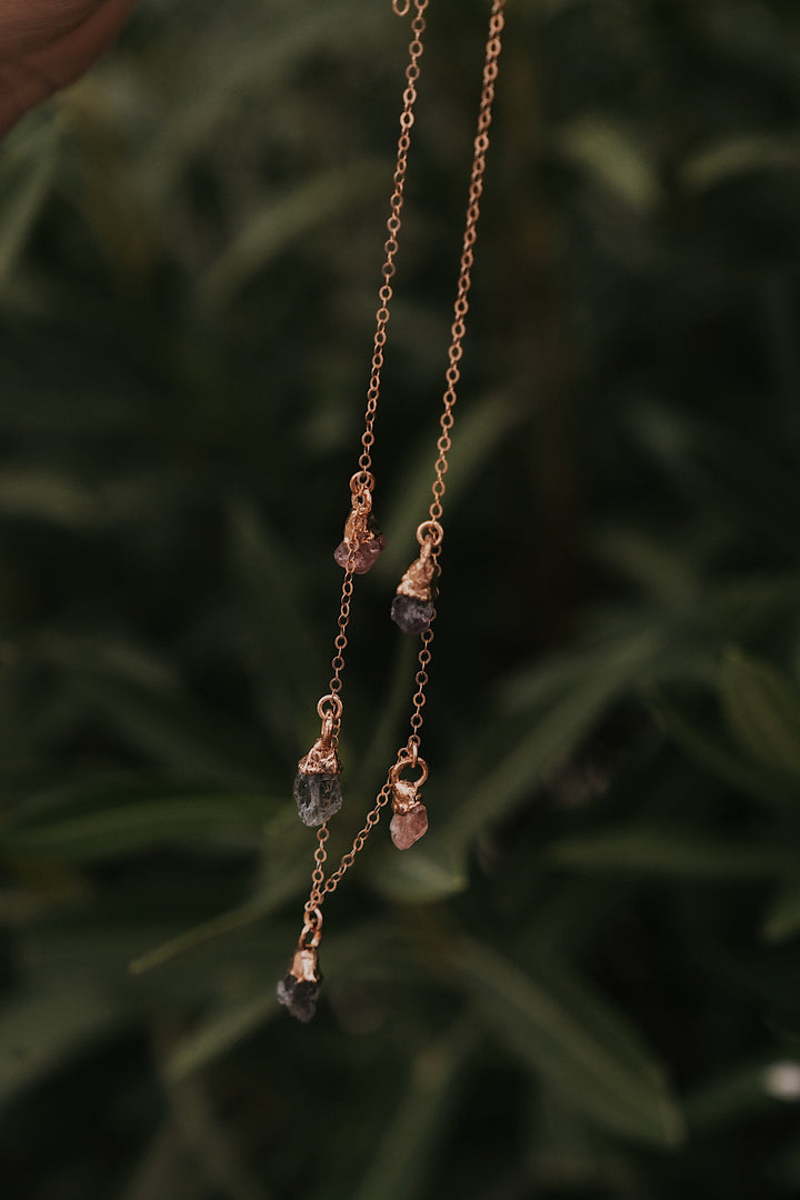 August Raindrops Necklace · Spinel