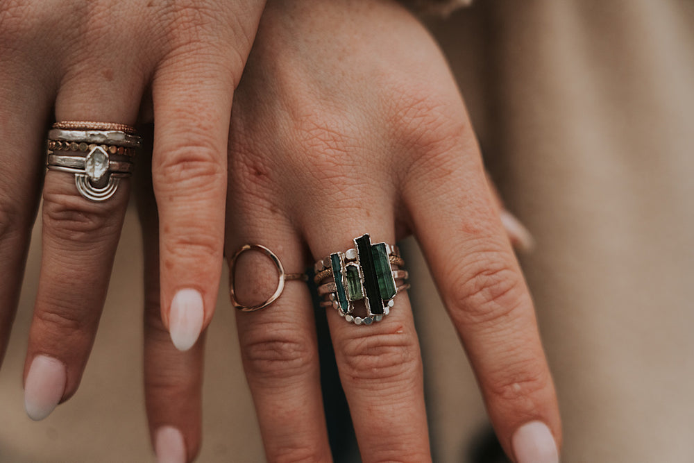 
                  
                    Heaven • April + Angel Stackable Ring
                  
                