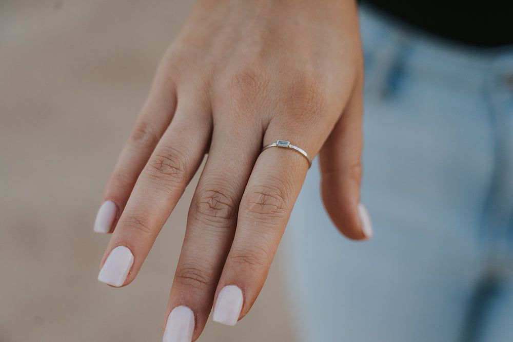 
                  
                    Mini March Stackable Ring
                  
                