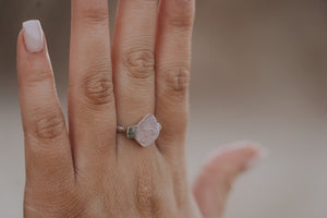 
                  
                    Safe Love • Rose Quartz Sapphire Ring
                  
                