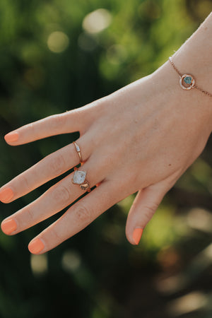 
                  
                    Mini April + Angel Stackable Ring
                  
                