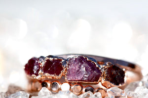 
                  
                    July Stackable Ring (multi stone) // Rose Gold, Gold, or Silver - Little Sycamore
                  
                