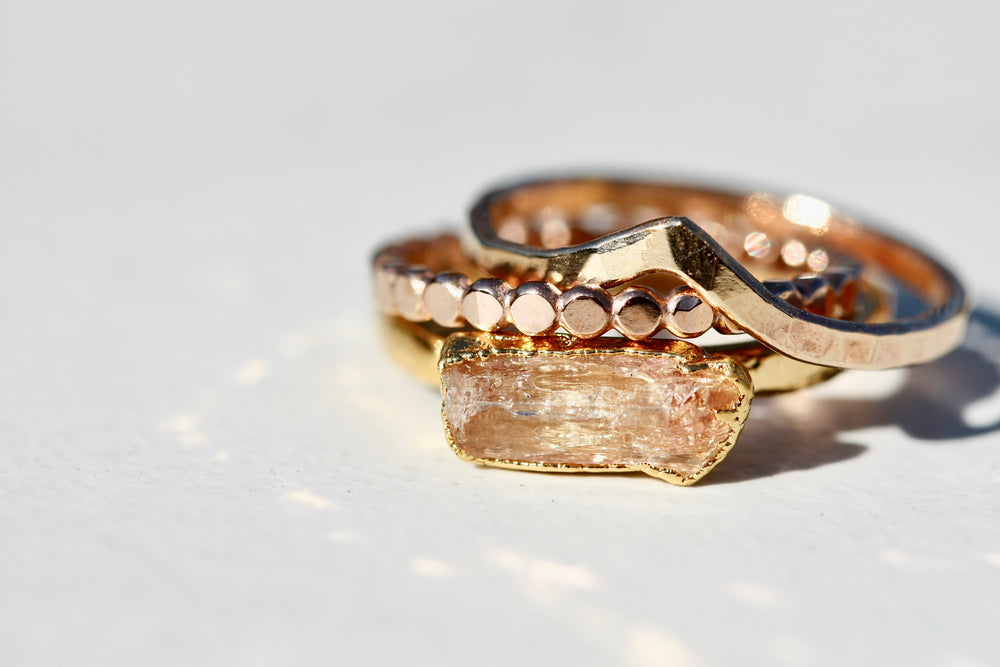 
                  
                    November Stackable Ring (single stone) // Rose Gold, Gold, or Silver - Little Sycamore
                  
                