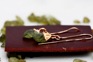 
                  
                    Peridot or Spinel Drop Earrings // Rose Gold, Gold, or Silver - Little Sycamore
                  
                