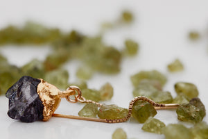 
                  
                    Peridot or Spinel Drop Earrings // Rose Gold, Gold, or Silver - Little Sycamore
                  
                
