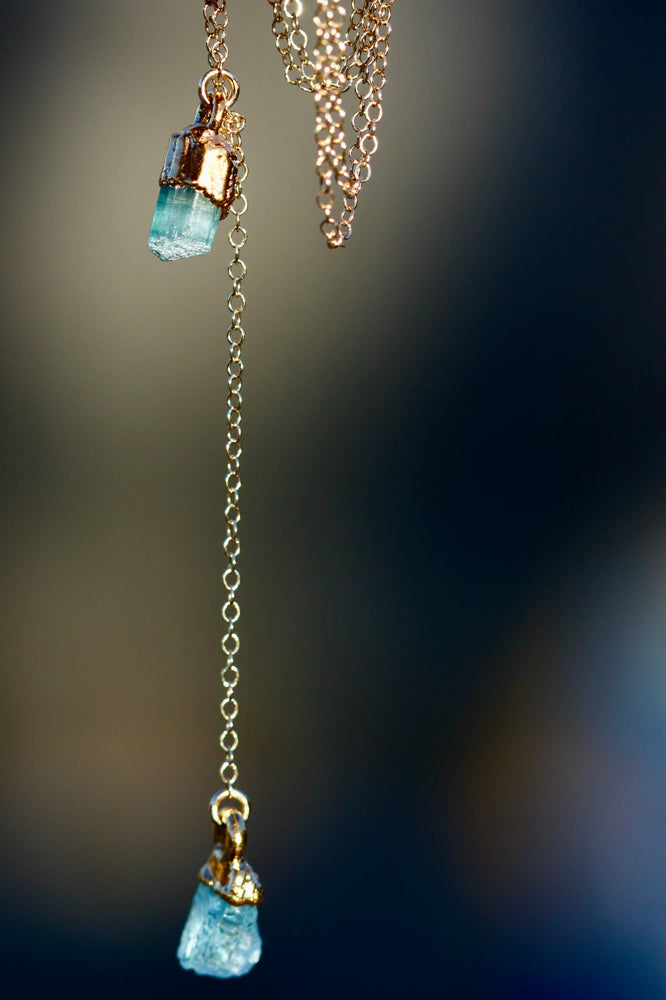 
                  
                    WATER Element Necklace // Rose Gold, Gold, or Silver - Little Sycamore
                  
                