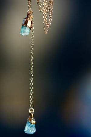 
                  
                    WATER Element Necklace // Rose Gold, Gold, or Silver - Little Sycamore
                  
                