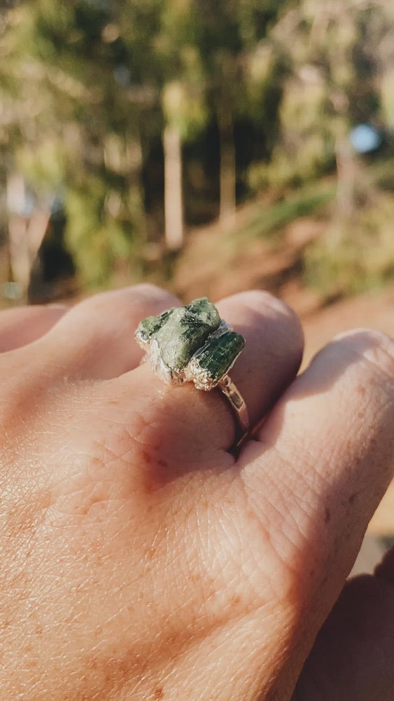 
                  
                    Load and play video in Gallery viewer, Empower • Diopside Ring
                  
                