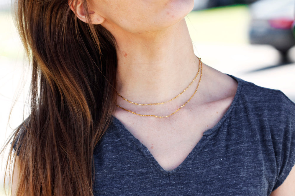 
                  
                    Layered Ripple Choker // Rose Gold, Gold, or Silver - Little Sycamore
                  
                