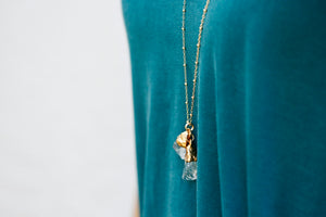 
                  
                    Double Quartz Necklace // Rose Gold, Gold, or Silver - Little Sycamore
                  
                