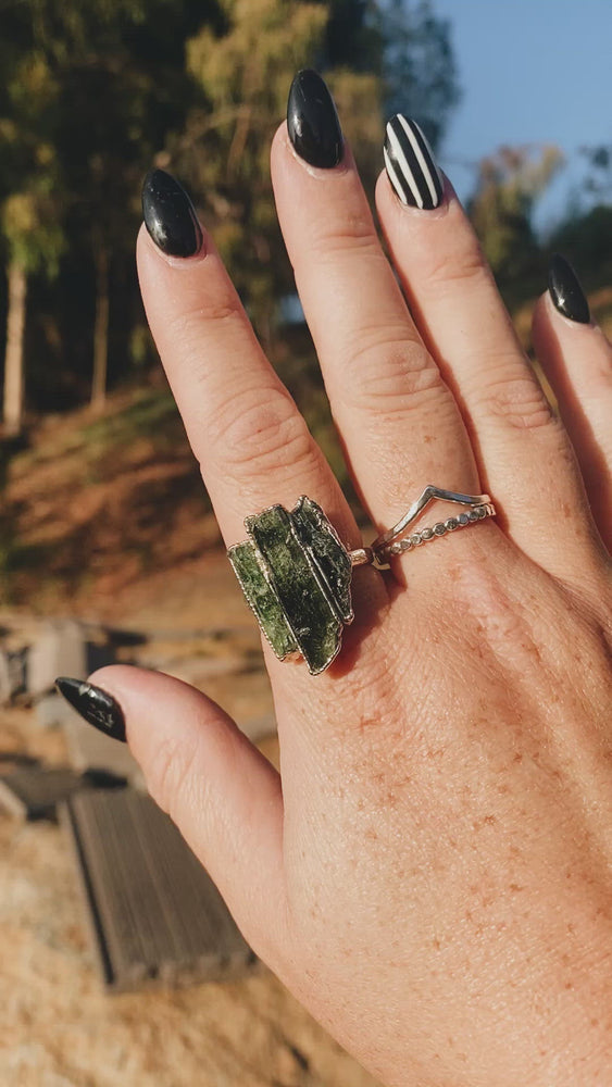 
                  
                    Load and play video in Gallery viewer, Empower • Diopside Ring
                  
                