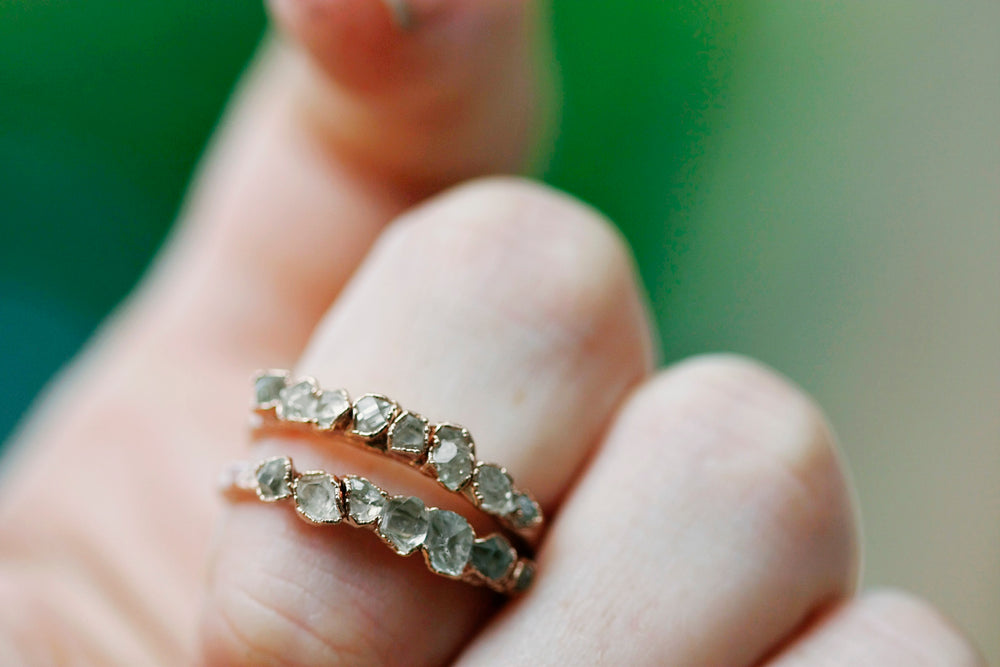 
                  
                    April & Angel Baby Stackable Ring (multi stone) // Rose Gold, Gold, or Silver - Little Sycamore
                  
                