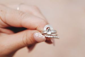 
                  
                    Heaven • April + Angel Stackable Ring
                  
                