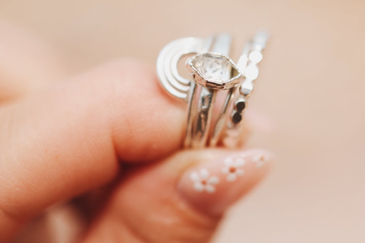 Heaven · April + Angel Stackable Ring