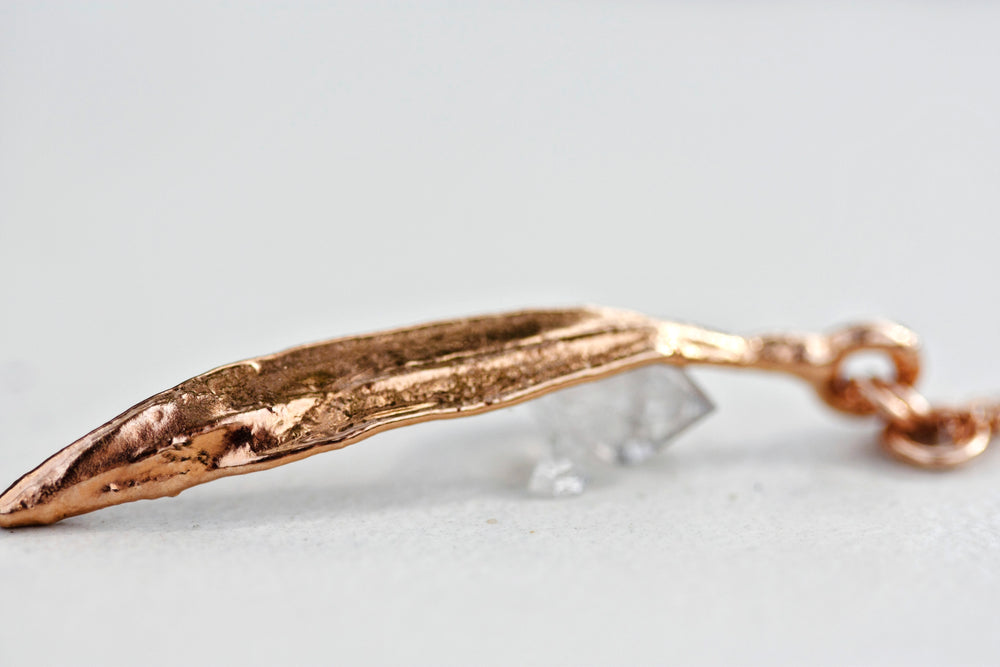 
                  
                    Greek Olive Leaf // Necklace in Rose Gold, Gold, or Silver - Little Sycamore
                  
                