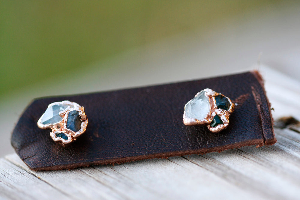 
                  
                    Custom Multi Stone Earrings // Rose Gold, Gold, Silver - Little Sycamore
                  
                