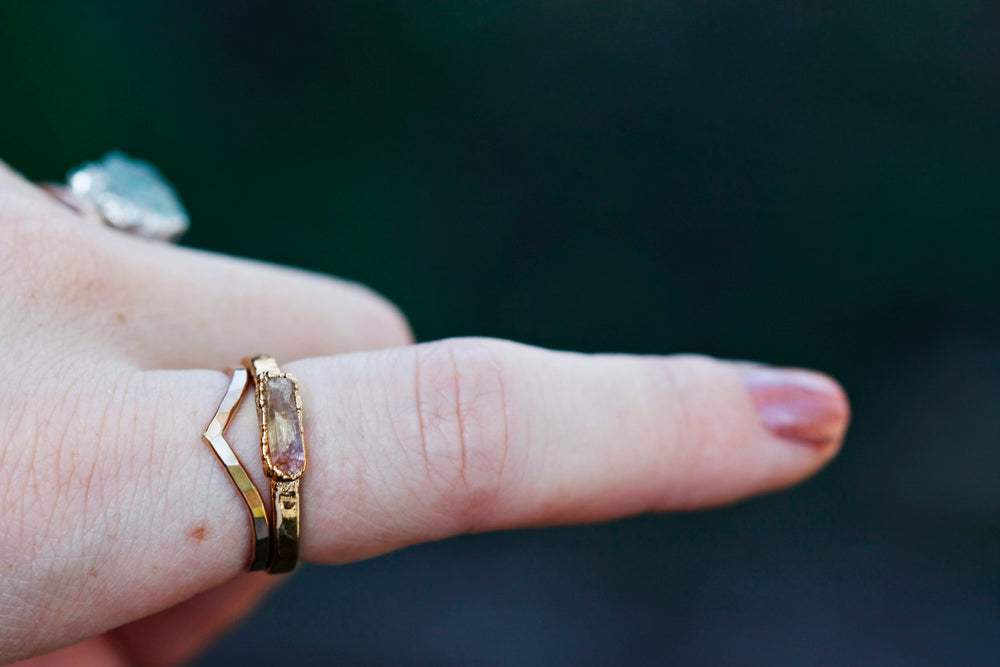 
                  
                    November Stackable Ring (single stone) // Rose Gold, Gold, or Silver - Little Sycamore
                  
                