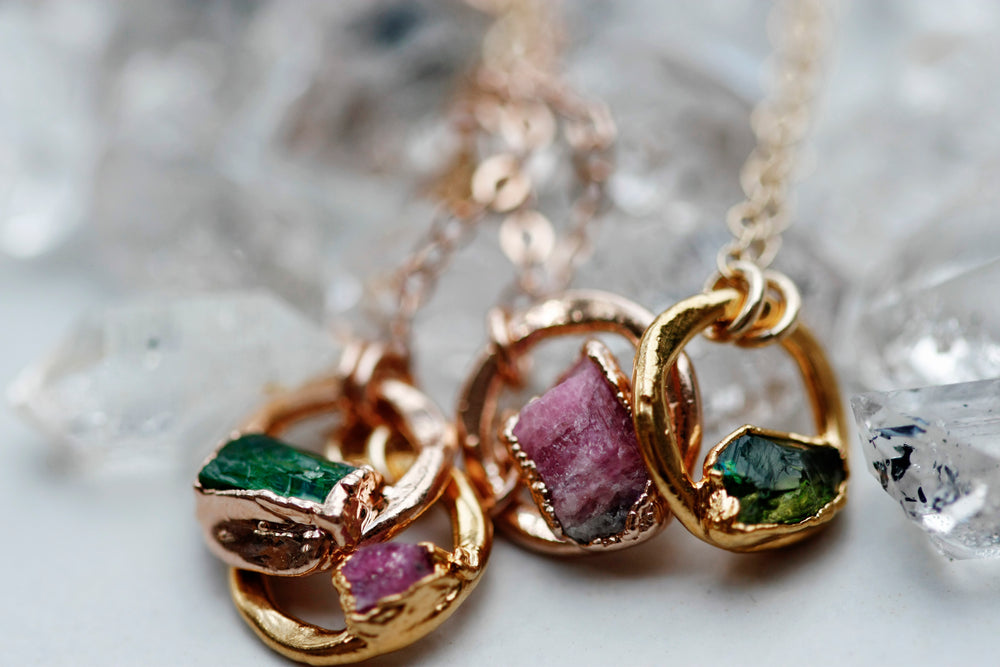 
                  
                    October Moment Necklace // Rose Gold, Gold, or Silver - Little Sycamore
                  
                