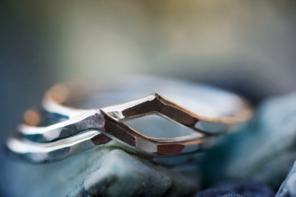 
                  
                    Peak Ring // Rose Gold, Gold, or Silver - Little Sycamore
                  
                