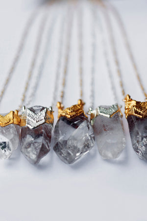 
                  
                    Crystal Peak Necklace // Rose Gold, Gold, or Silver - Little Sycamore
                  
                