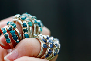 
                  
                    December Stackable Ring (turquoise) // Rose Gold, Gold, or Silver - Little Sycamore
                  
                