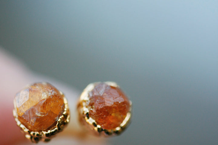 Sunshine Studs // January Birthstone in Gold - Little Sycamore