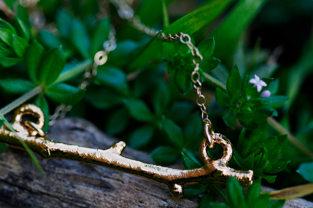 Twig Bar Necklace // Rose Gold, Gold, or Silver - Little Sycamore