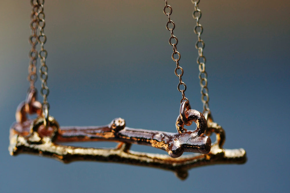 
                  
                    Twig Bar Necklace // Rose Gold, Gold, or Silver - Little Sycamore
                  
                